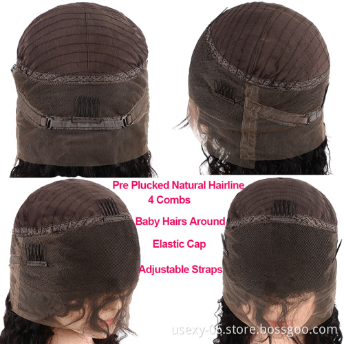 Raw Virgin Human Hair 360 Lace Wig Vendor Cuticle Aligned Southeast Asian Young Girl Water Wave 360 Lace Wigs